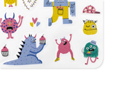 160 STICKERS MONSTERS