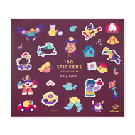 160 STICKERS SILLY BIRDS