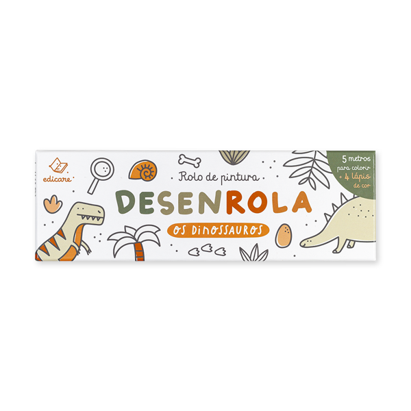 DESENROLA - OS DINOSSAUROS (rolo de colorir)
