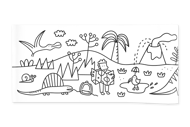 DESENROLA - OS DINOSSAUROS (rolo de colorir)