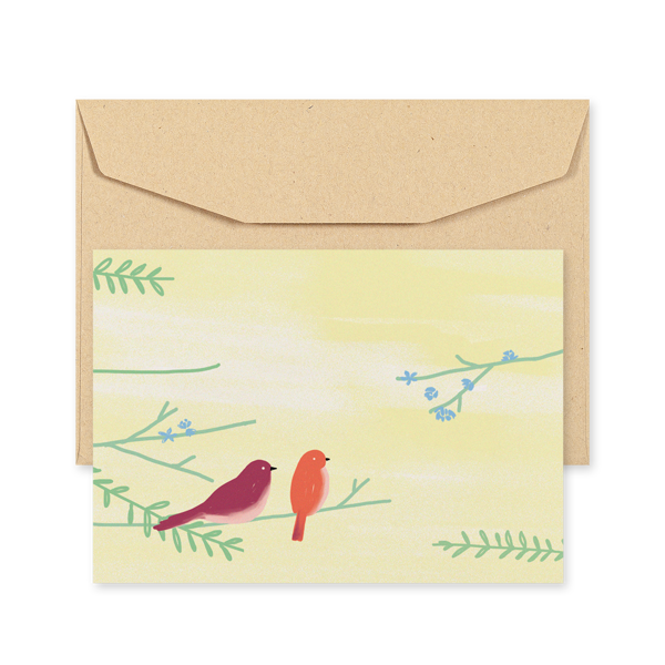POSTCARD - WELCOME, BABY! - BIRDS II